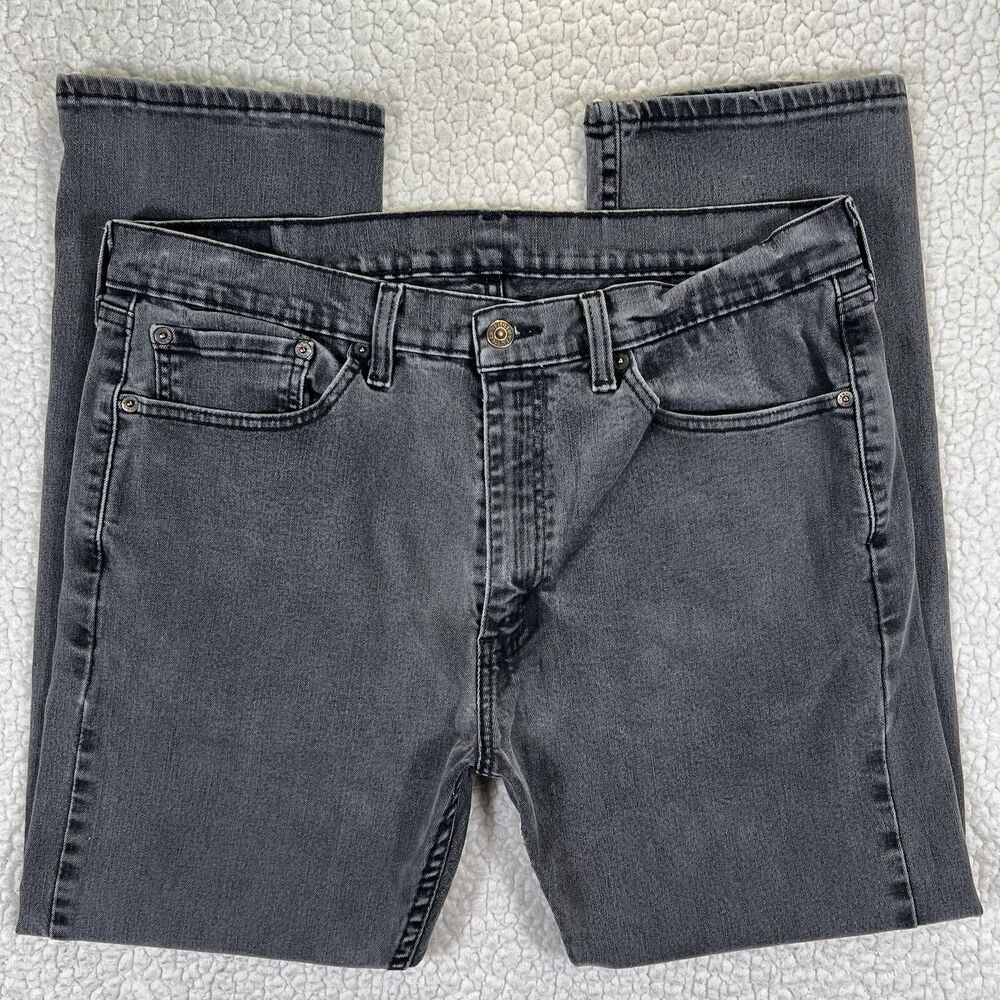 Levi’s 505 Jeans‎ Men’s 36x29 (Actual 34x29) Black Faded Straight Grunge Rock